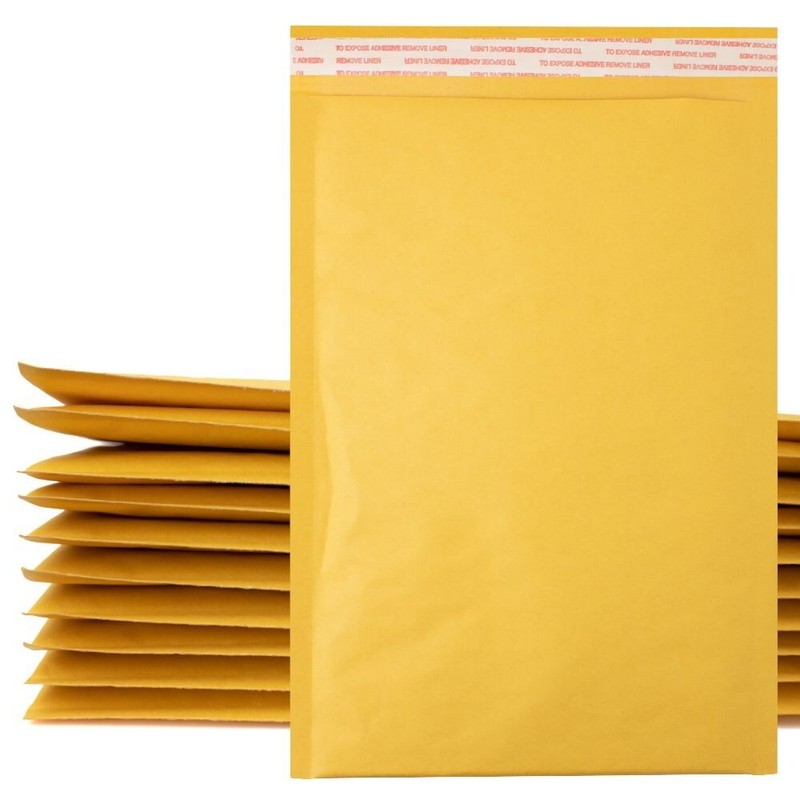 5x7 (18*13cm) Kraft Bubble Mailers Padded Envelope Shipping Bags Seal 200 Pack gallery