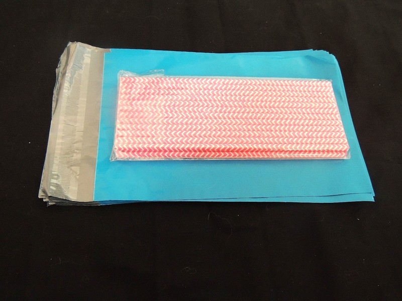 50 Blue 6x9 Flat Poly Mailer Envelopes Colored Self Sealing Plastic Shipping Bag gallery