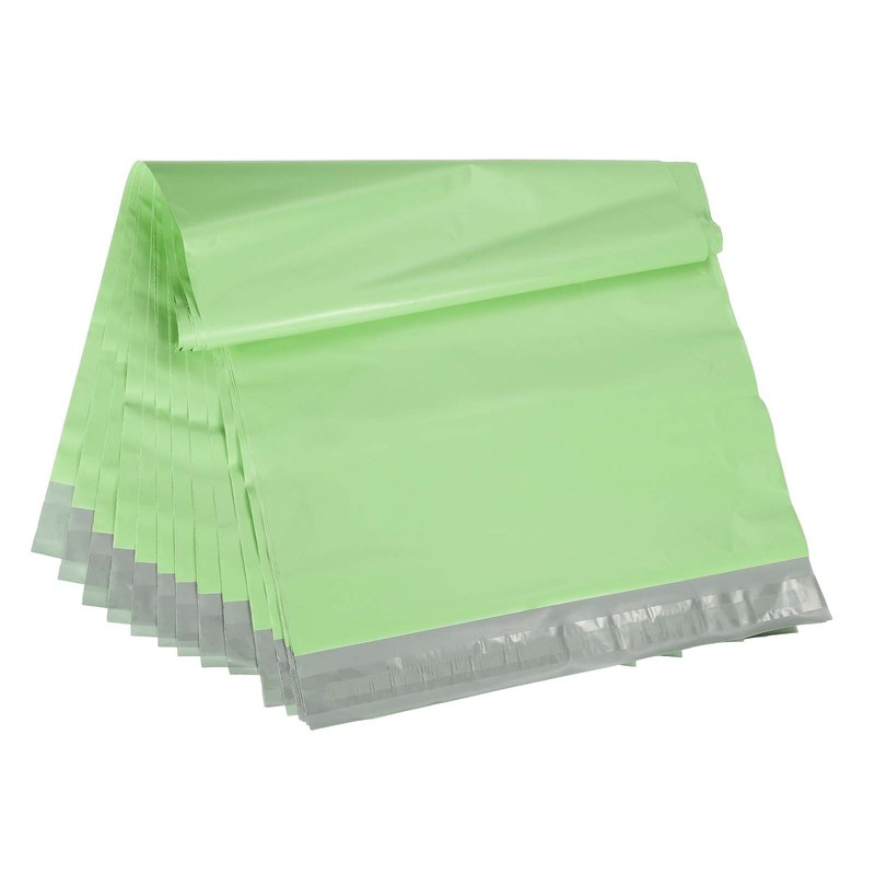 12×10 Inch Poly Mailers, 100 Pcs Shipping Bags for Clothing Fruit Green
