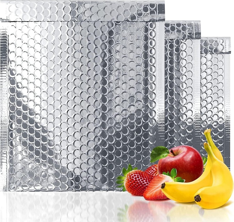 100 PCS Thermal Bubble Mailers bags 6 x 9 Inch Metallic reflective metallized gallery