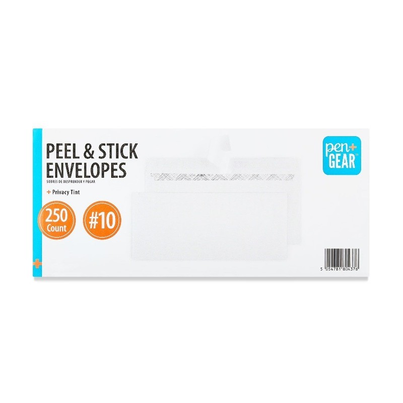 Privacy Tint Self Adhesive Envelopes White 4.13 x 9.5 Inches 250 Pack Security