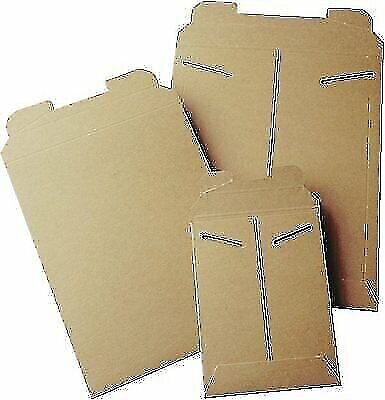 100 13 x 18 Kraft No Bend Tab Lock Mailers Rigid Flat Photo Envelopes