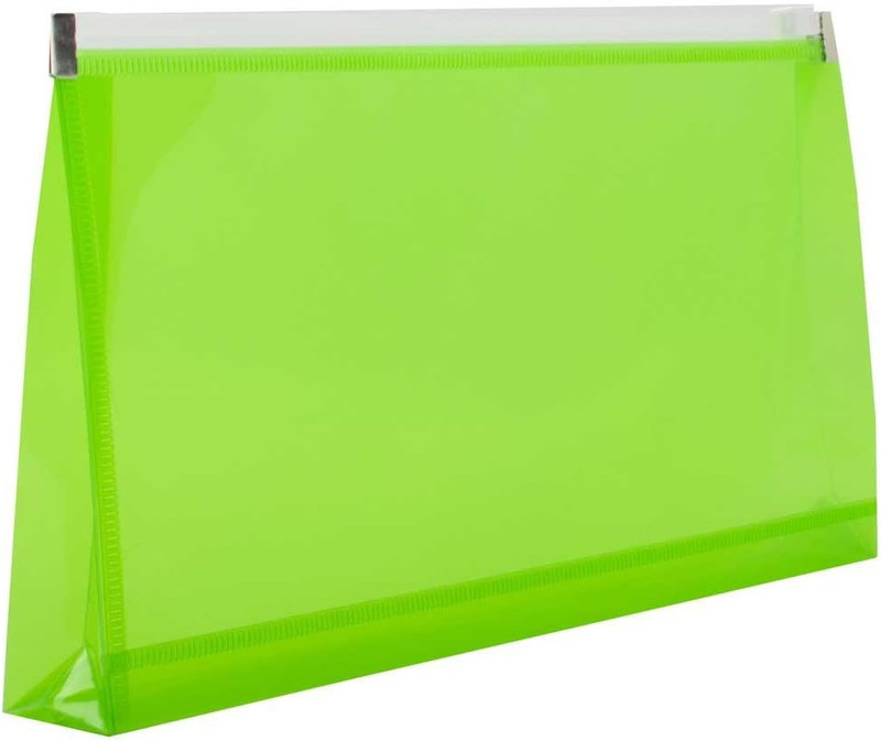 Plastic Envelopes with Zip Closure - #10 Booklet Wallet - 5 1/4 x 10 - Assorted gallery