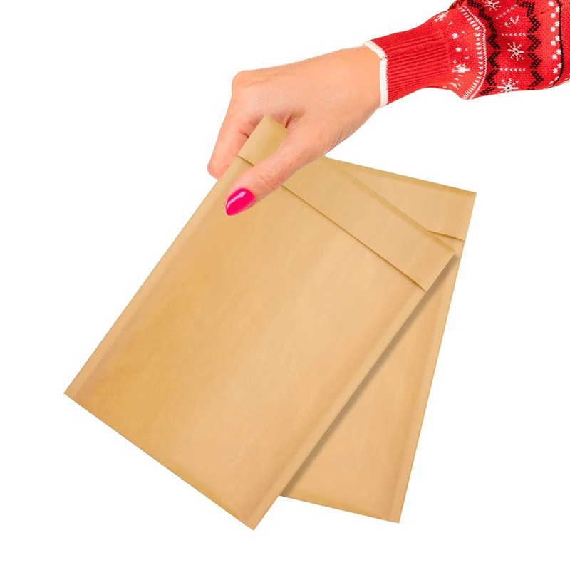 1000 Kraft Padded Bubble Mailers 4×7 Brown Kraft Bubble Envelopes Peel and Seal