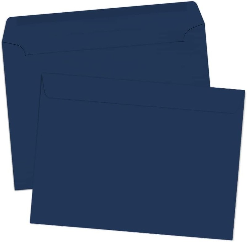 80lb Navy Blue Booklet Envelopes, 50 Count – Perfect for Invitations & Documents gallery