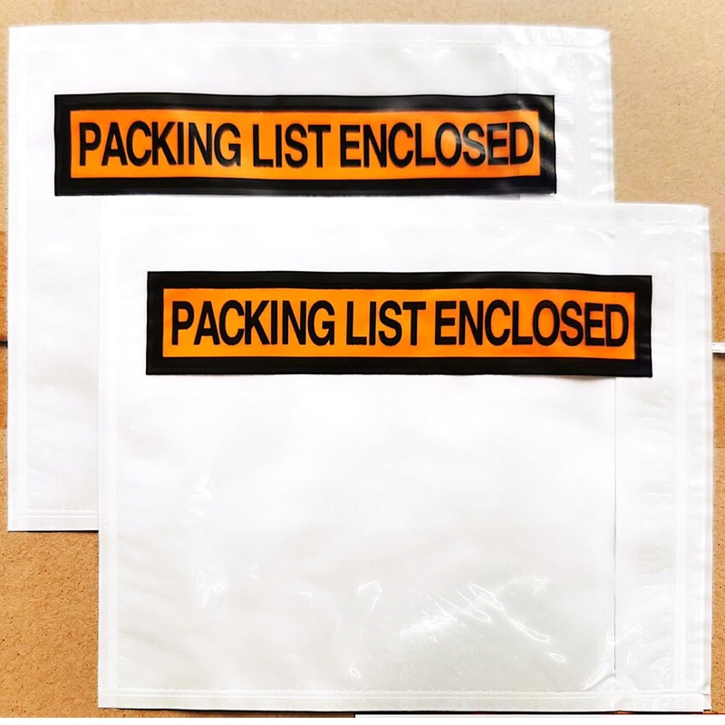 1000 Pcs Packing List Envelopes Pouches 4.5”x 5.5”,Packing Envelopes for Shippin