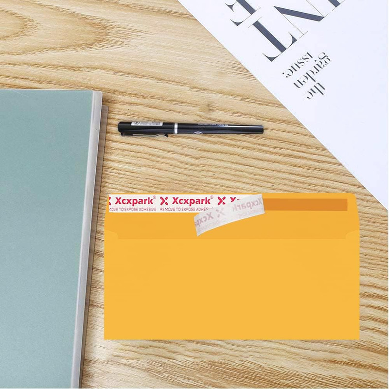120 PCS #10 Golden Self Seal Kraft 4-1/8 X 9-1/2 Inches Security Envelopes, Wind gallery