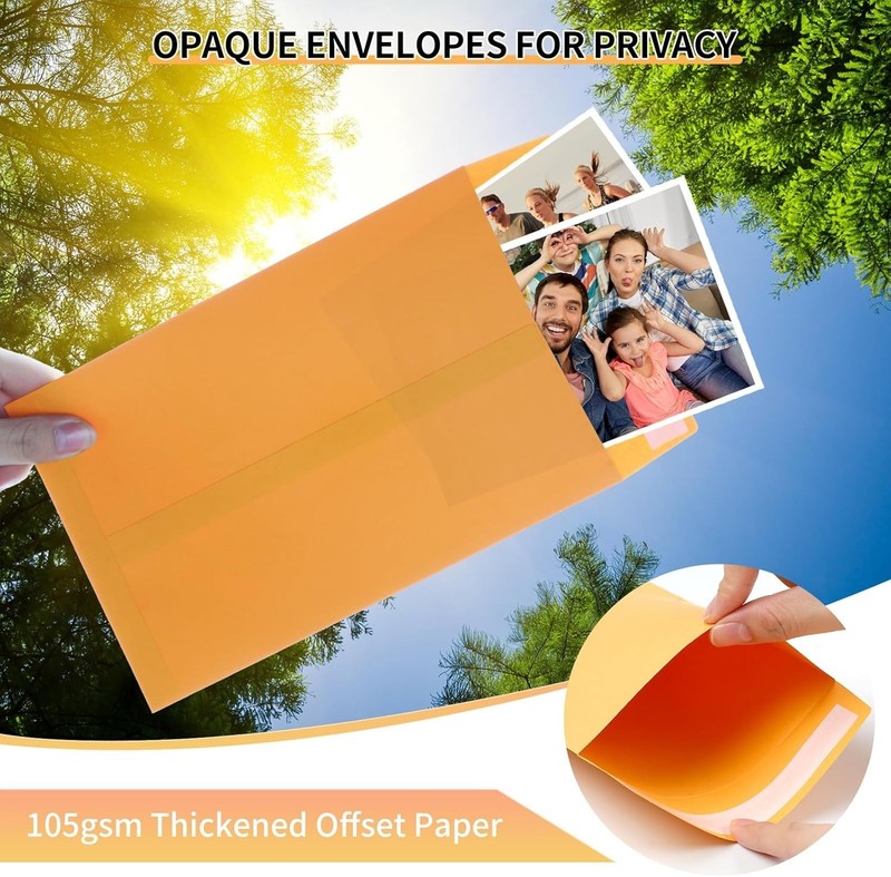 Tear-Resistant 6x9 Yellow Envelopes - Self-Sealing Kraft for Mail & Invitations gallery