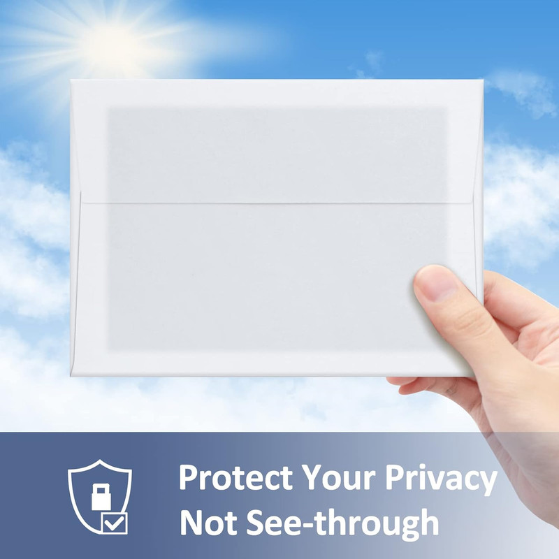 5X7 Envelopes for Invitation 100 Qty A7 Envelopes Self Seal White, Printable Pap gallery