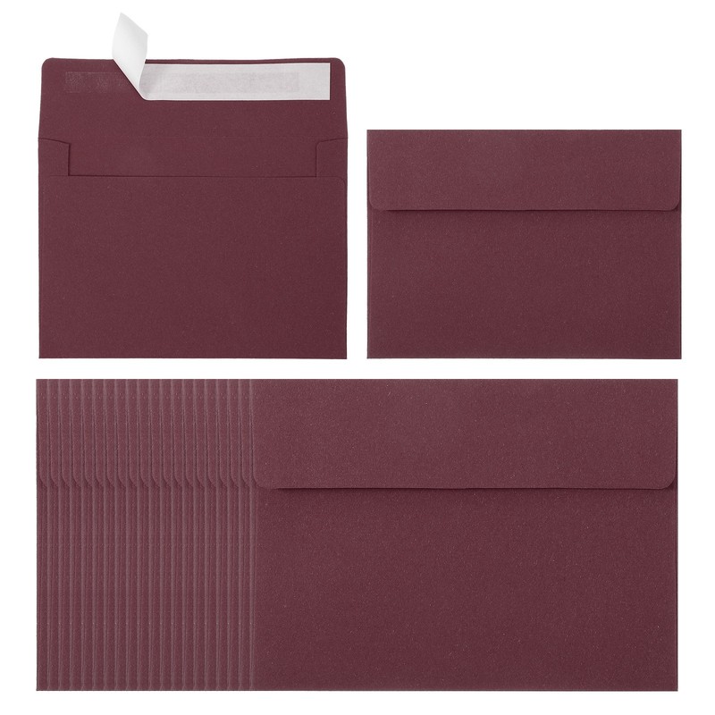60Pack A2 Envelopes, Wine Red Invitation Envelopes4-3/8″ x 5-3/4″
