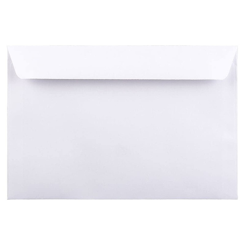 JAM PAPER 6 x 9 Booklet Commercial Envelopes - White - 50/Pack 50 Per Pack