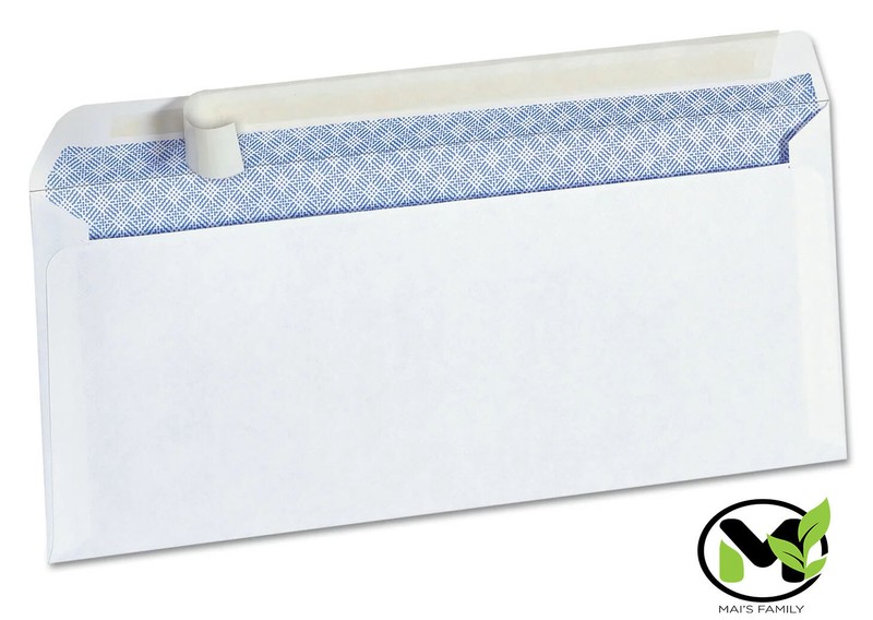 Peel & Self-Seal White Letter Mailing Long Security Envelopes 4-1/8”x 9-1/2” #10