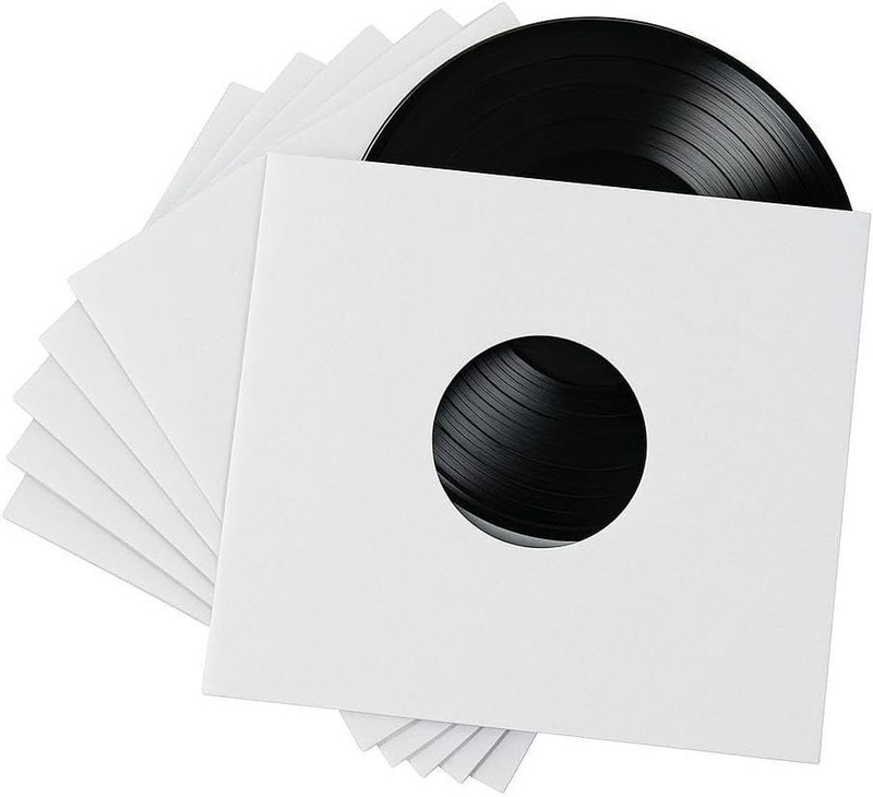 200 – Pack White Paper Vinyl 45 RPM Record Inner Sleeves 7-Inch LP Album