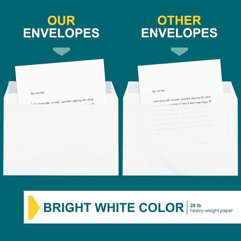 6x9 Booklet Envelopes 50 Pack White Self Seal Open Side Mailers gallery