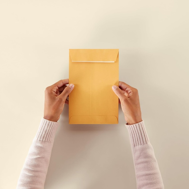 Self Seal Envelopes 6x9 Brown Kraft Pack of 100 gallery