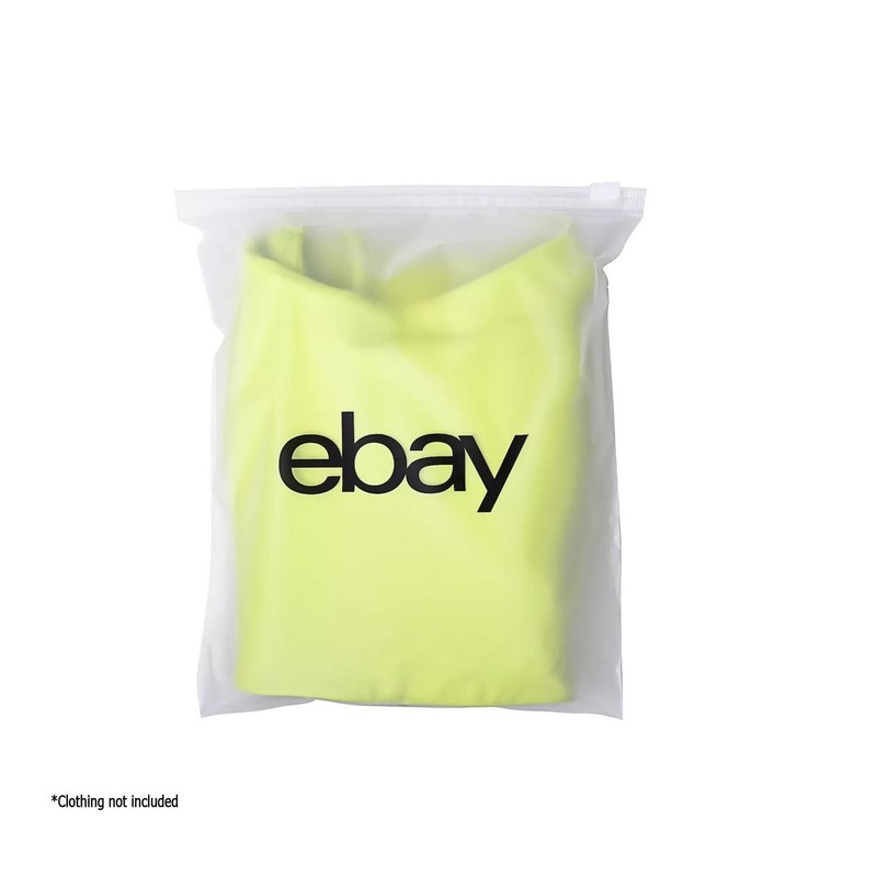 20 new 7.5″ x 9.5″ Frosted Zipper Clothing Bags SR
