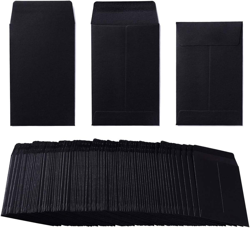 100 Pack Small Coin Envelopes Self-Adhesive Kraft Paper Seed Envelopes Mini Part
