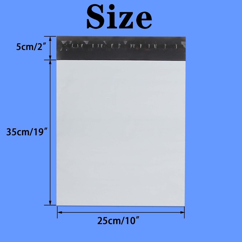 Poly Mailers Shipping Bags 200 PCS 10x13 Inch White Envelopes Self Sealing gallery