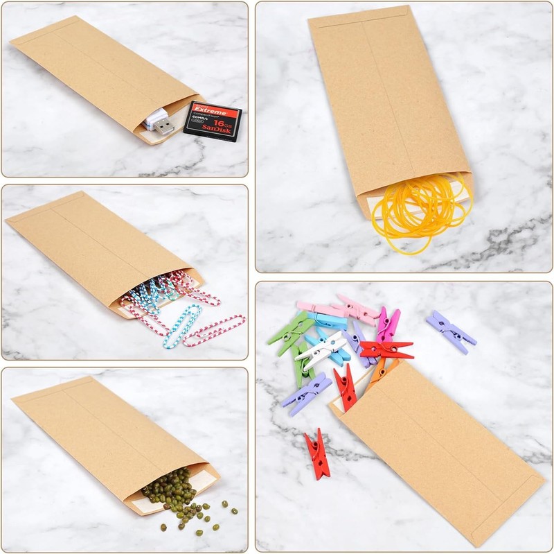 120 PCS Money Envelopes for Cash Kraft Paper, 6.5”x3.2” Small Cash Envelopes ... gallery
