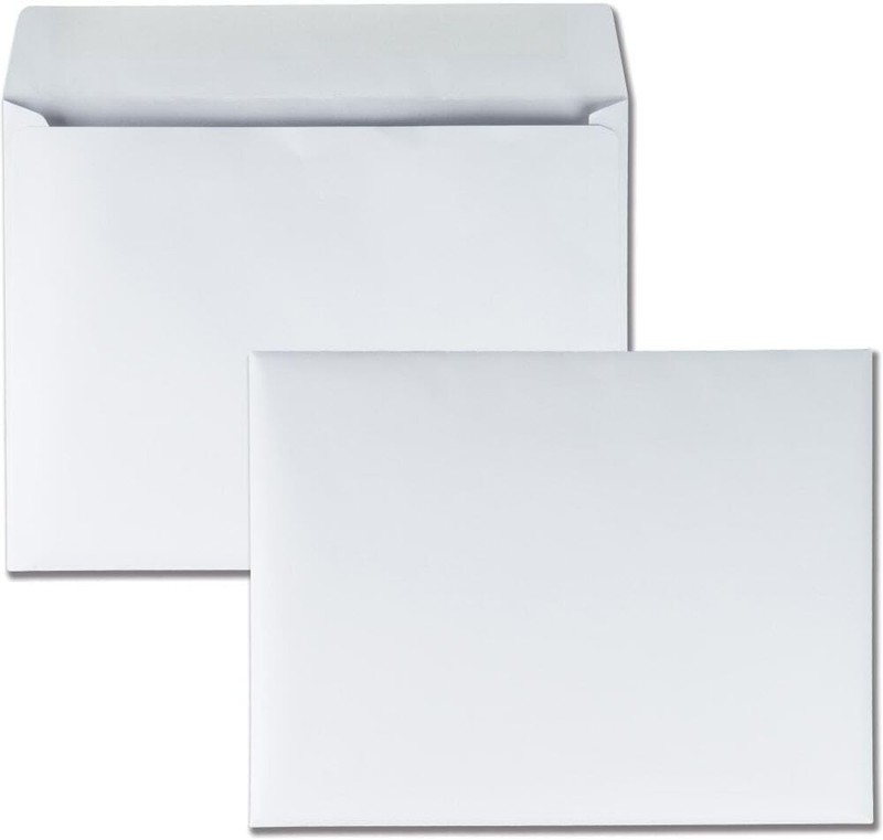 9 x 12 Booklet Envelope Open Side 28lb White 100 Pack gallery