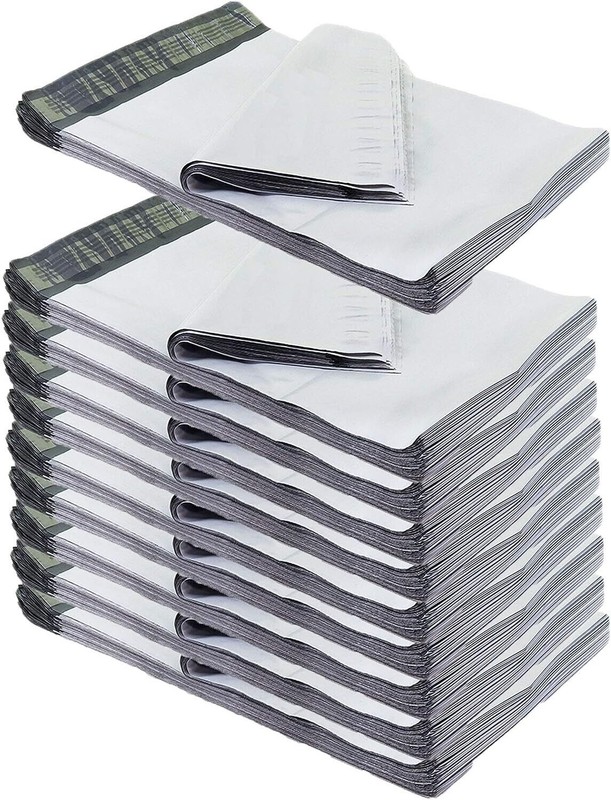 200 pcs 12x15.5 White Poly Mailers Shipping Bags Envelopes Packaging Premium Bag gallery
