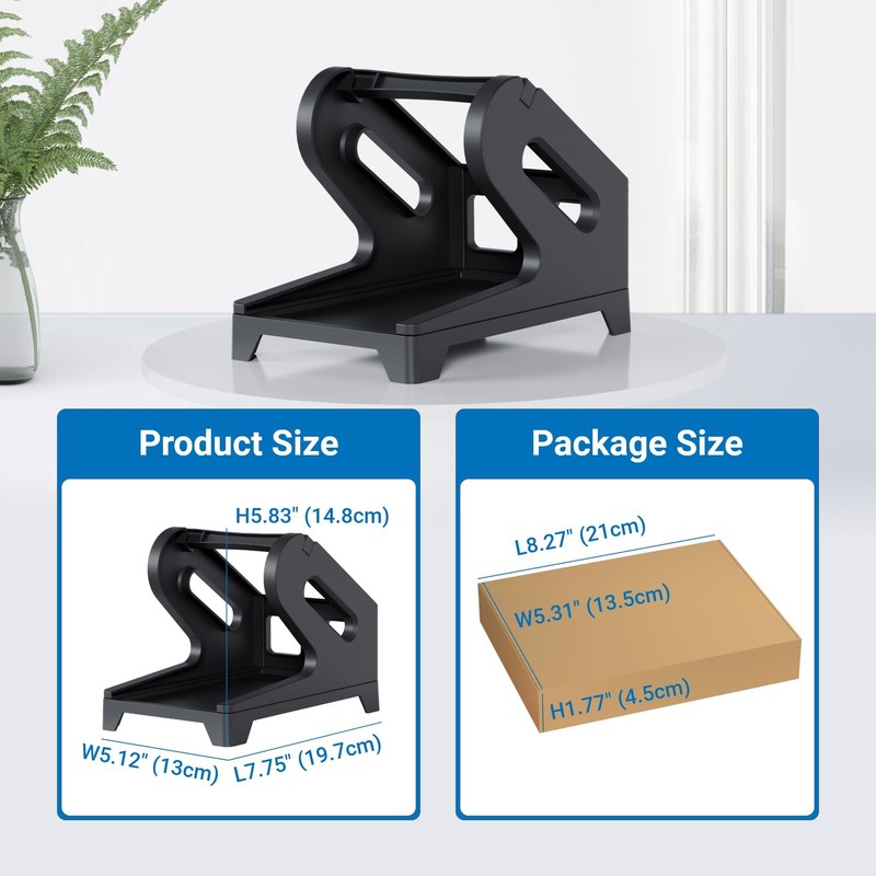 Jiose 4x6 Label Holder - Thermal for Rolls and Fan-Fold Black gallery