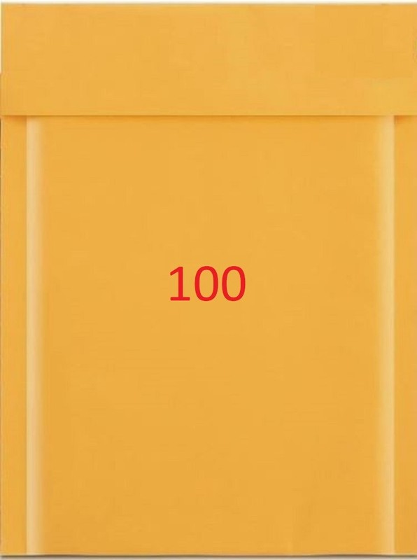 Quantity 100, 8.5″x12″ Kraft Bubble Mailer Padded Envelope Mail Bag Self Sealing