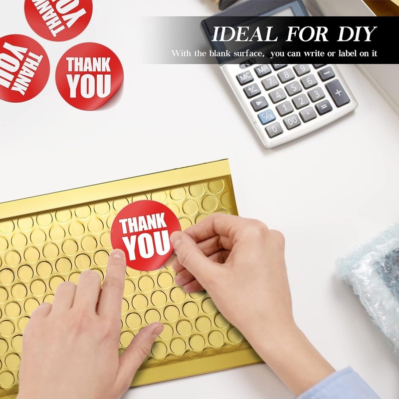 Gold Bubble Mailers 4x8" - 50 Pack Self-Sealing Waterproof Envelopes for Gifts gallery