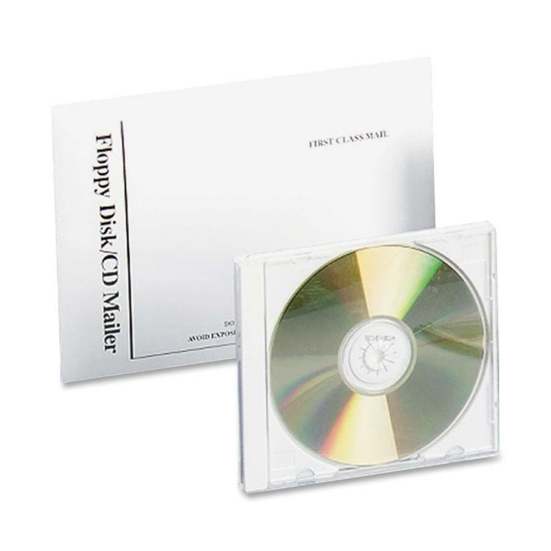 Quality Park CD DVD Media Mailers, 6 x 8-1/2, Flap-Stik Self 6 x White gallery
