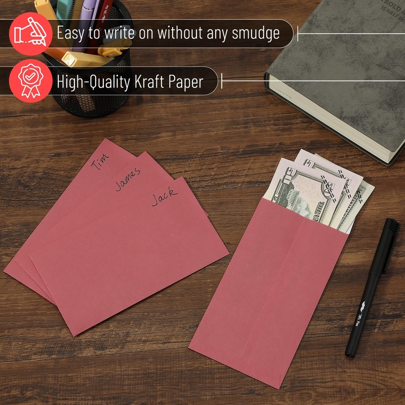 100 Pack 4x7Inch Money Envelopes for Cash Saving Budgeting Check Gifts gallery