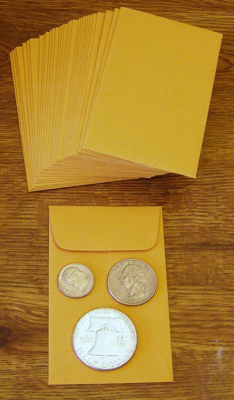 500 NEW SMALL 2 1/4″ X 3 1/2″ KRAFT COIN ENVELOPES 5.7×8.9cm #1 Coins show size