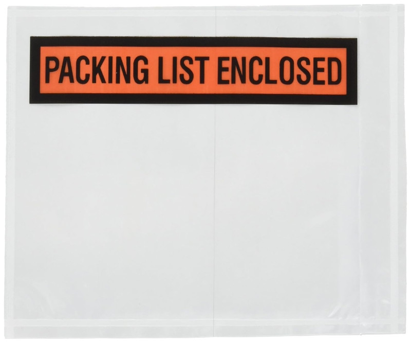 Packing List Envelopes 4.5"X5.5" Pouches Invoice Enclosed Adhesive Bags Pack of gallery