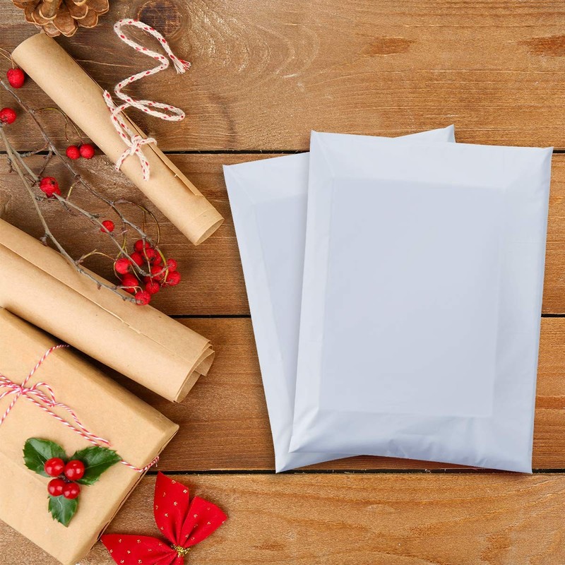 Poly Mailers 7.5x10.5 Inch White 100 Pack Shipping Bags Strong Thick Mailing ... gallery