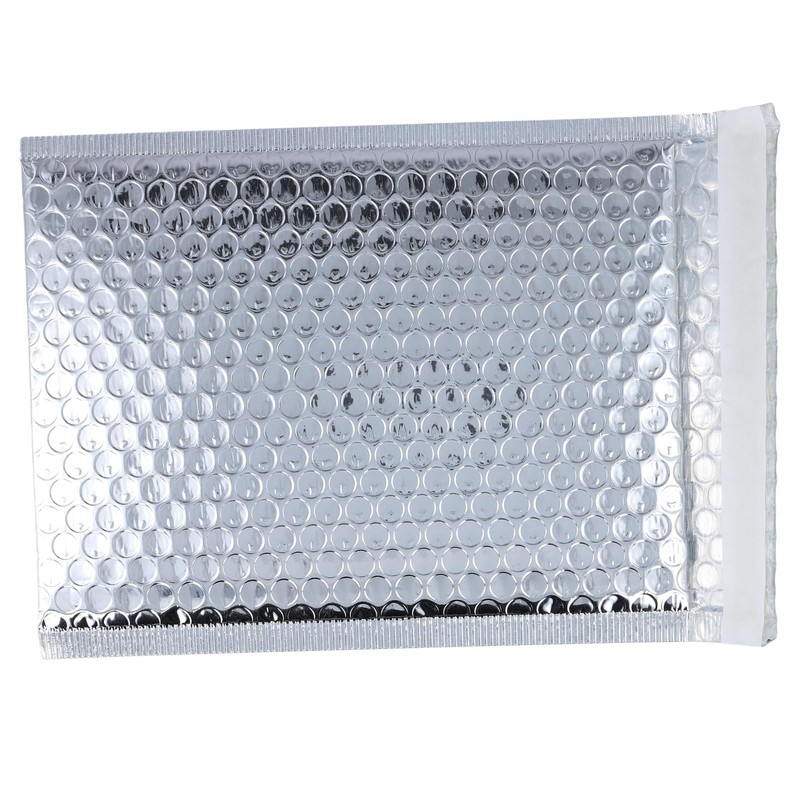 50 PCS 7 x 9 Inch Silver Metallic Bubble Mailers, 18 x 23 cm Poly Padded Mail... gallery