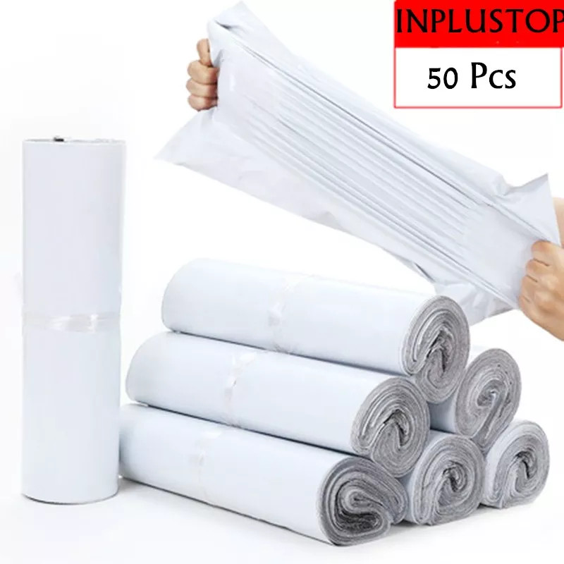 Ploy Shipping Bags Opaque PE Plastic Express Envelope Storage White Color Mailin gallery