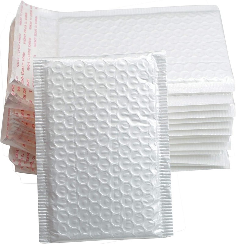20Pcs White Bubble Mailers Padded Envelopes Self-Sealing Mailing Shipping Bags