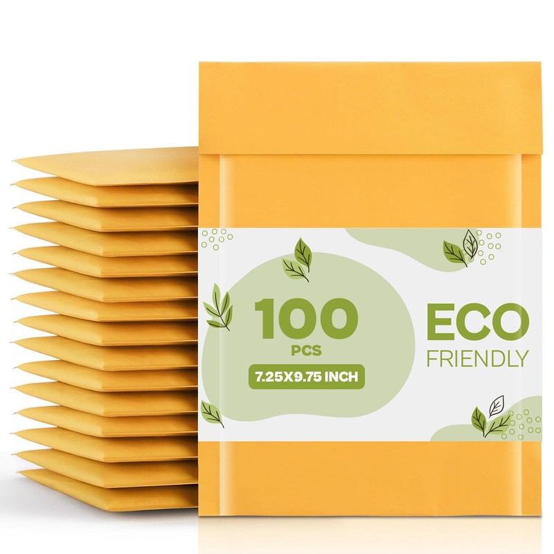 4″ x 8″ #DVD Kraft Bubble Mailers Padded Shipping Protection Envelopes Bags 100