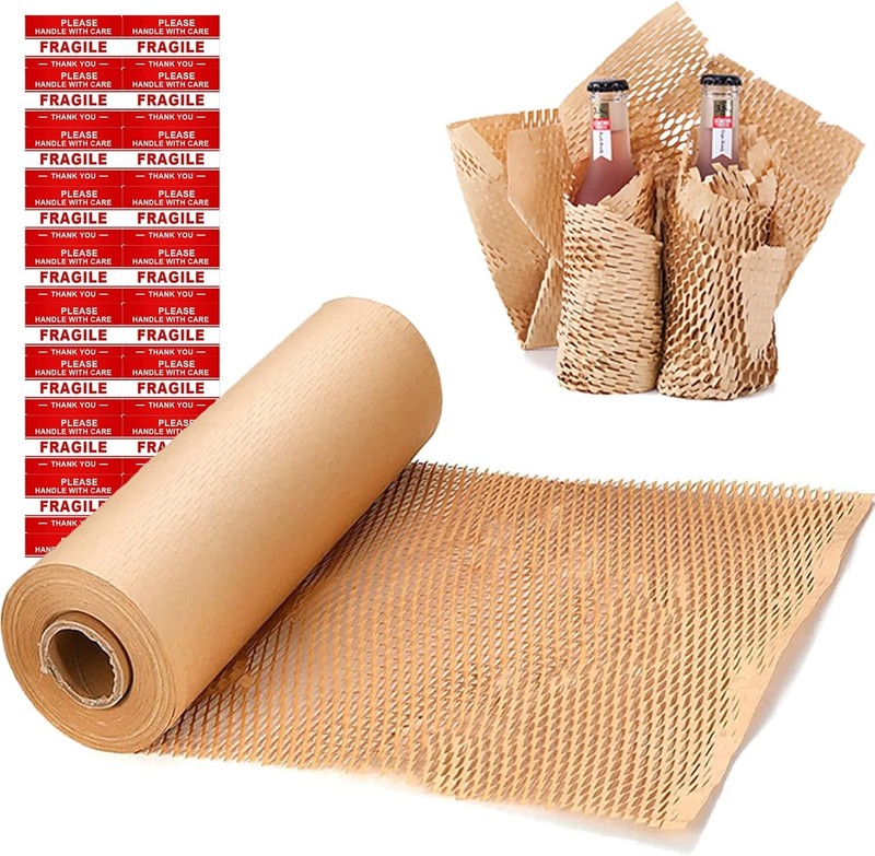 onesimcr Honeycomb Packing Paper Wrap 15″x131′ Sustainable