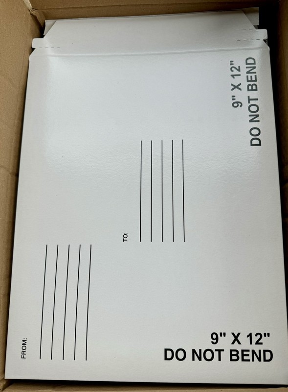 2 Cases Of 36 Self Seal White 9x12 Document Mailer