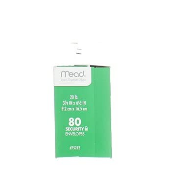 Mead #6-3/4 Envelopes, 3-5/8" x 6-1/2", Security Printed Lining for Privacy, ... gallery