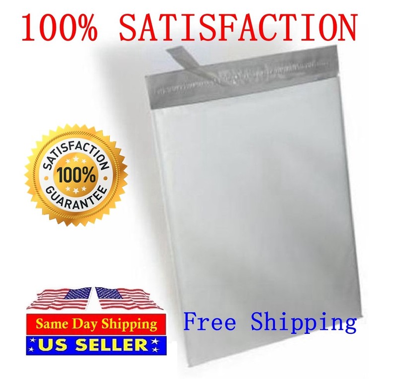 200 Combo 100 9X12 & 100 10X13 White Poly Mailer Self Sealing Shipping Bags