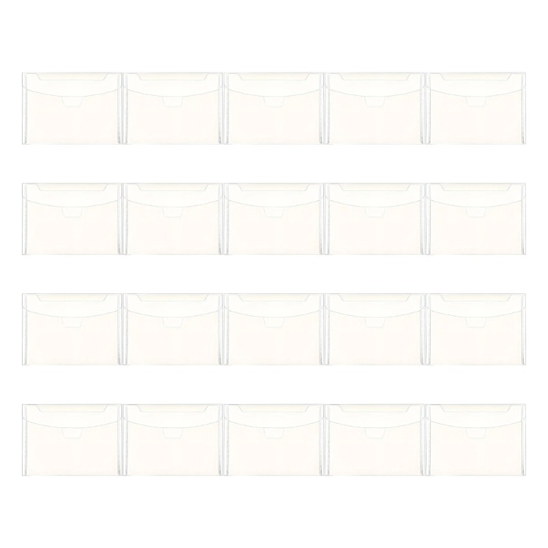 20Pieces File Pouches Clear Envelope Storage Bag Document Folder Water Resistant gallery