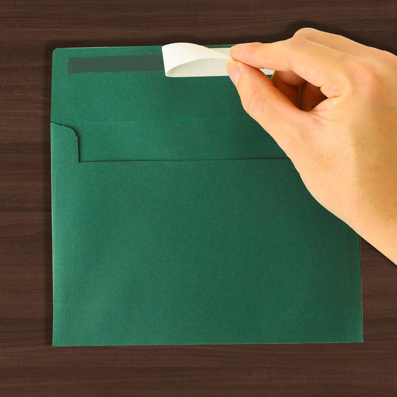 Green Envelopes, 50 Pack, 5 X 7 Inch, A7, Dark Green, 120Gsm Paper for Invitatio gallery