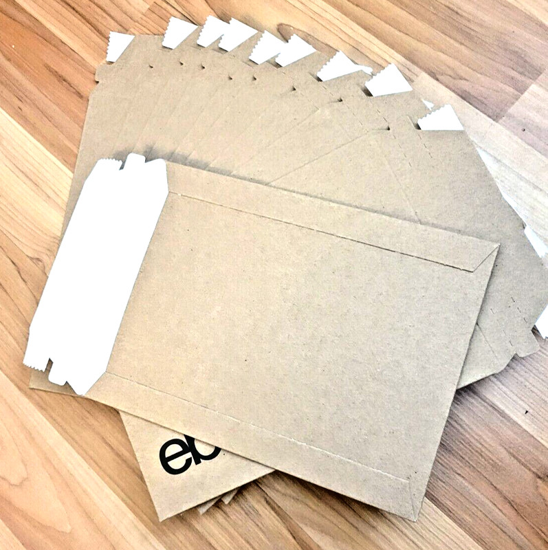 eBay Branded Cardboard Mailjacket Envelopes Black Logo 10 Count 5 x 7 gallery