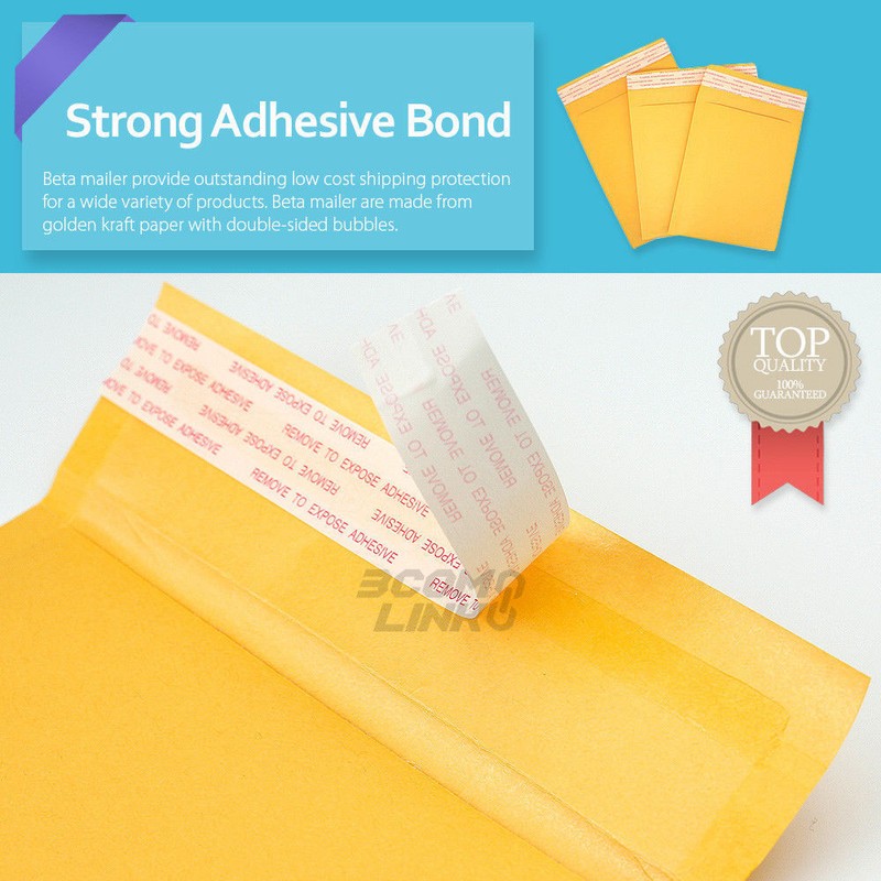 50 #0 6 x 10 (6x9) Kraft Bubble Padded Envelopes Mailers Shipping Bag gallery