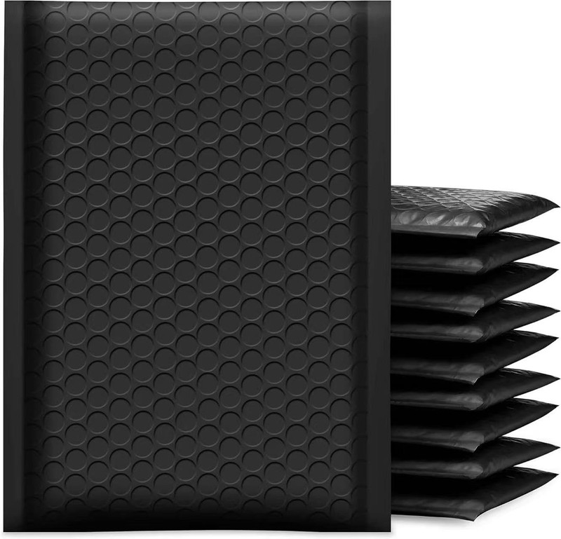 Bubble Mailers 6×10 inch 100 Pack Black Usable Size 6×9″ Thick Padded Envelop…