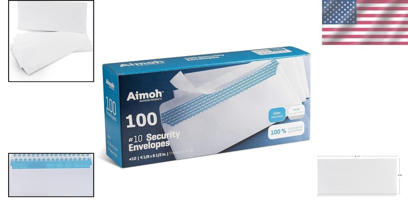Security Self-Seal Envelopes, 100 Pack - No Window, Ultra Secure, Easy Seal gallery
