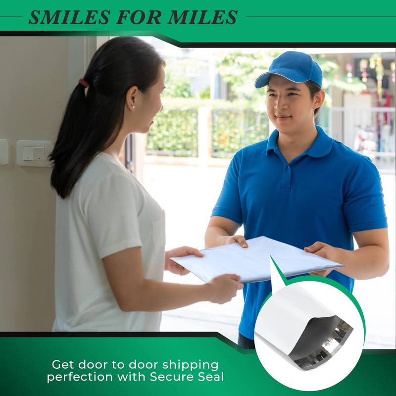 100 Pack of 9 x 12 White Poly Mailers - Self Sealing Shipping Envelopes â€“ M... gallery