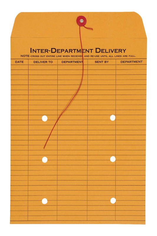 9 X 12 Interoffice Envelopes, 1 Pack, Inter Office Routing Envelopes with String gallery