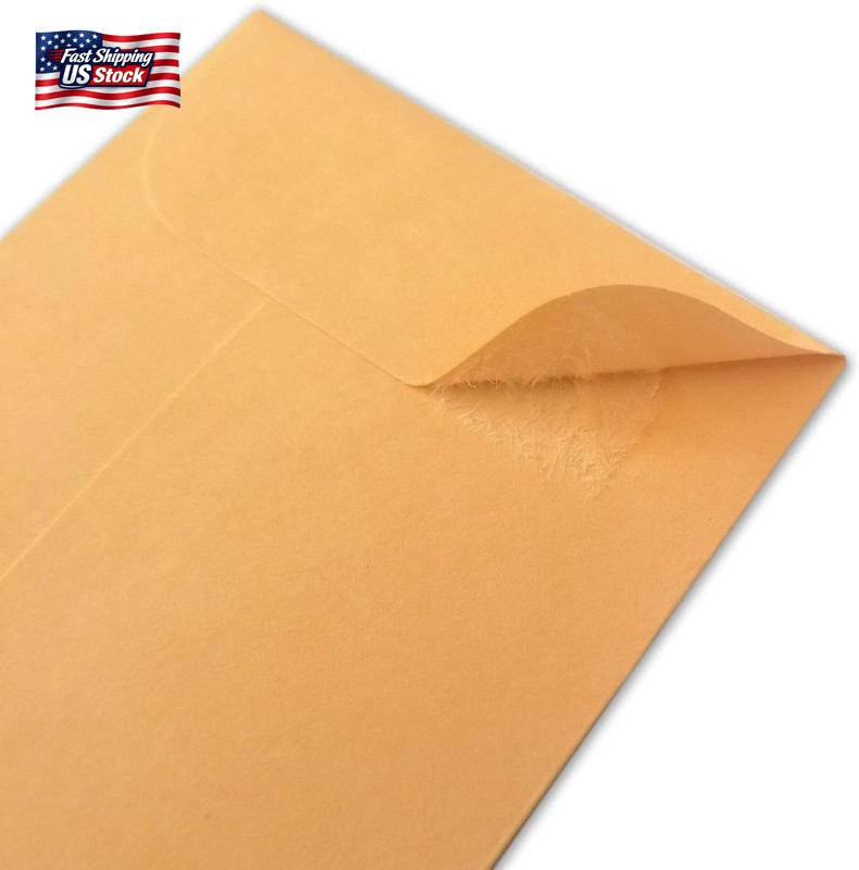 Xxcxpark 200PCS #7 Coin Envelopes 3.5X6.5 Inches Brown Kraft Envelopes Classic S gallery